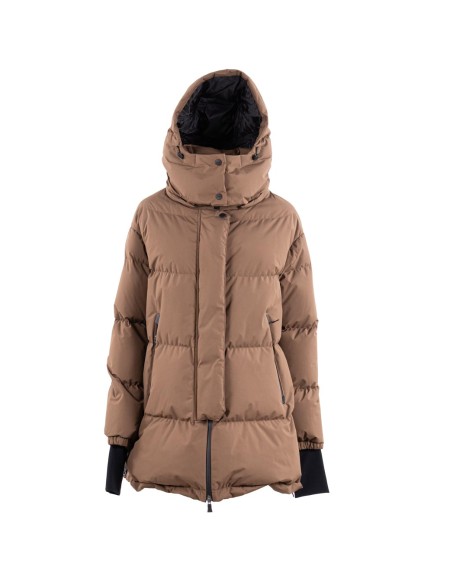 Shop HERNO  Piumino: Herno laminar Gore-Tex down jacket.
Central two-way zipper closure.
Front pockets.
Hood.
Side slits.
Composition: 100% polyester.
Made in the Republic of Moldova.. PI002047D 12840 -8158